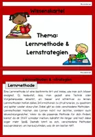 Vorschau - Text - Lernmethoden Lernstrategien Wissenskartei - Seite 1