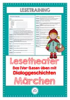 Vorschau - Stundenentwürfe - Lesetheater. Dialoggeschichten. Märchen - Deckblatt