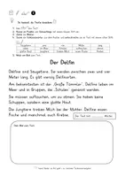 Vorschau - Arbeitsblätter - Texte knacken: Meerestiere. Lesen und Schlüsselwörter markieren. Leseverständnis - Seite 3