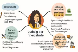 Vorschau - Arbeitsblätter - Arbeitsblätter "Ludwig der Vierzehnte" + Lösung & MP3 + Mindmap + Infografik - Seite 2