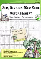 Vorschau - Arbeitsblätter - Einmaleins – 2er-, 5er-, 10er-Reihe automatisieren - Kernaufgaben - Deckblatt