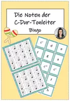 Vorschau - Spiele - C-Dur Tonleiter: Bingo - Deckblatt