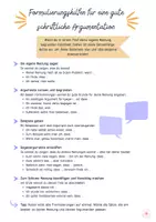 Vorschau - Fördermaterial/Inklusion - Formulierungshilfe: Argumentieren und begründen (schriftlich) / Argumentation – den eigenen Standpunkt begründen (Klasse 5/6) - Seite 1
