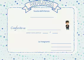 anteprima - Clipart / Immagini originali - DIPLOMI SCUOLA DELL'INFANZIA - Pagina 1