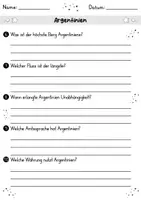 Vorschau - Arbeitsblätter - Argentinien MEGABUNDLE - Wissenskartei, Lückentext, Steckbrief, Suchsel, Quizkarten - Seite 3