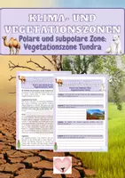 Vorschau - Arbeitsblätter - Klima- und Vegetationszonen - Polare und subpolare Zone: Vegetationszone Tundra - Deckblatt