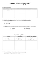Vorschau - Arbeitsblätter - Lineare Gleichungssysteme - Seite 1