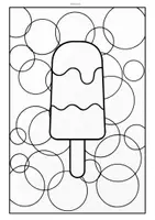 Vorschau - Mal- und Bastelvorlagen - Sommer: Abstrakte Ausmalbilder (Eis, Früchte, Sommer) (Kunst Vertretrung) - Seite 2