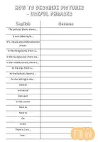 Vorschau - Arbeitsblätter - Describing Pictures / English / Klasse 5,6,7 - Seite 1