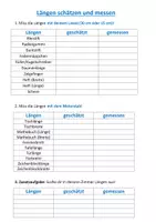Vorschau - Arbeitsblätter - Längen schätzen und messen (Einführung in das Thema) - Seite 1