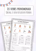 Vorschau - Arbeitsblätter - Les verbes pronominaux - Die reflexiven Verben - Deckblatt