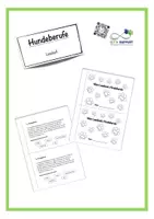 Vorschau - Text - Leseheft zum Thema Hundeberufe - Deckblatt
