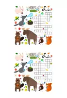 Vorschau - Arbeitsblätter - Animal crosswords: farm, forest, pets, regions & continents - Seite 1