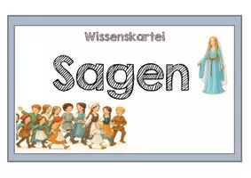 Vorschau - Arbeitsblätter - Sagen. Wissenskarten zu bekannten Sagen - Seite 1