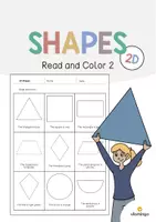 forhåndsvisning - 2D Shapes: Read and Color 2 (engelsk) - forside