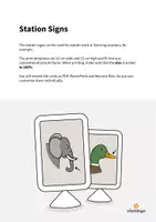 forhåndsvisning - Animal Body Parts: Station Signs (engelsk) - side 1
