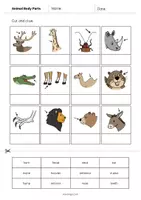 forhåndsvisning - Animal Body Parts: Cut and Glue (engelsk) - side 3