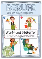 Vorschau - Fördermaterial/Inklusion - BERUFE (Erweiterungswortschatz) Wort- und Bildkarten - Deckblatt