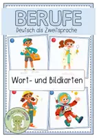 Vorschau - Fördermaterial/Inklusion - BERUFE (Grundwortschatz) Wort- und Bildkarten - Deckblatt