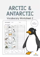 forhåndsvisning - Arctic & Antarctic: Vocabulary Worksheet 2 (engelsk) - forside