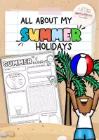 Vorschau - Arbeitsblätter - summer | Back to school worksheet - Deckblatt