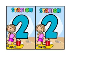 Vorschau - Unterrichtsreihen - summer | Stationenschilder | Klassenzimmer | Stationenarbeit - Seite 2