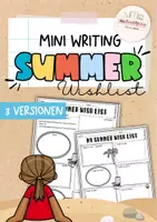 Vorschau - Arbeitsblätter - summer | wish list | Writing Activity vor Sommerferien - Deckblatt