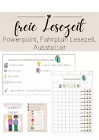 Vorschau - Arbeitsblätter - freie Lesezeit - Deckblatt