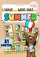 Vorschau - Stationenlernen - summer | "I have... who has" Game | 31 Karten - Deckblatt