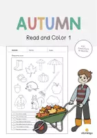forhåndsvisning - Autumn: Read and Color 1 (engelsk) - forside