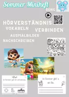 Vorschau - Arbeitsblätter - Sommer Miniheft mit Lied - Deckblatt