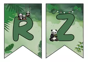Vorschau - Anderer Materialtyp - Wimpelkette Pandaklasse - Herzlich willkommen - Seite 2
