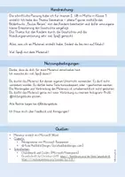 Vorschau - Stundenentwürfe - Schriftliche-Planung UB Mathe Geometrie Kl. 1 angelehnt an Paulas Reisen - Seite 1