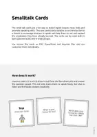 forhåndsvisning - Toys: Smalltalk Cards (engelsk) - side 1
