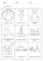 forhåndsvisning - Toys: Read and Color 2 (engelsk) - side 2