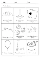 forhåndsvisning - Toys: Read and Color 2 (engelsk) - side 3