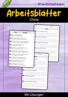 Vorschau - Arbeitsblätter - China MEGABUNDLE - Wissenskartei, Lückentext, Steckbrief, Suchsel, Quiz, Arbeitsblätter - Seite 1