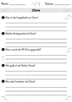 Vorschau - Arbeitsblätter - China MEGABUNDLE - Wissenskartei, Lückentext, Steckbrief, Suchsel, Quiz, Arbeitsblätter - Seite 2