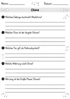 Vorschau - Arbeitsblätter - China MEGABUNDLE - Wissenskartei, Lückentext, Steckbrief, Suchsel, Quiz, Arbeitsblätter - Seite 3