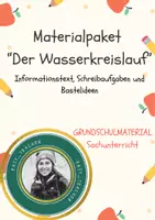 Vorschau - Arbeitsblätter - Materialpaket: Der Wasserkreislauf - Informationstext, Textaufgaben und Bastelanlässe - Deckblatt