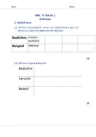 Vorschau - Klassenarbeiten - Arbeit Wirtschaft Bedürfnisse Haushaltsplan Wirtschaftskreislauf - Deckblatt