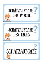 Vorschau - Stationenlernen - Schätzaufgaben - Aushangschilder und Listen - Seite 1
