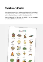 forhåndsvisning - Easter: Vocabulary Poster (engelsk) - side 1