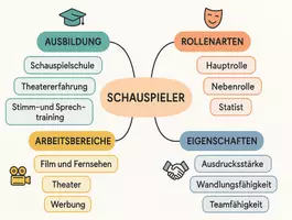 Vorschau - Arbeitsblätter - Arbeitsblätter zum Thema "Schauspieler" + Lösung & MP3 + Mindmap + Infografik - Seite 3