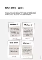 forhåndsvisning - Lunch & Dinner: What am I? - Cards (engelsk) - side 1