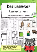 Vorschau - Arbeitsblätter - Der Lesewolf – Lesebegleitheft, passend zum Bilderbuch von Benedicte Carboneill - Deckblatt