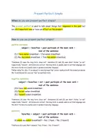 Vorschau - Merkblätter - Present Perfect Simple - Summary - Deckblatt