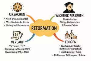 Vorschau - Arbeitsblätter - Arbeitsblätter "Reformation" + Onlineübung & MP3 + Mindmap + Infografik - Seite 3