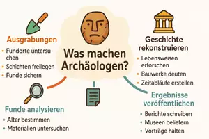 Vorschau - Arbeitsblätter - Arbeitsblätter zum Thema "Was machen Archäologen?" + Lösung & MP3 + Mindmap + Infografik - Seite 2