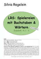 Vorschau - Arbeitsblätter - LRS: Spielereien mit Buchstaben & Wörtern, Druckschrift - Kl. 2 - 6 - Deckblatt